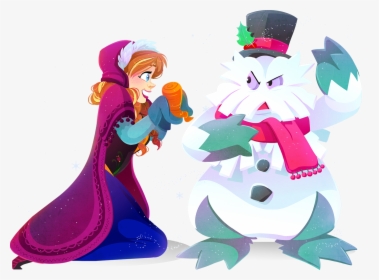 Disney Pokemon Crossover Anna Frozen E Abomasnow Por - Pokemon And Disney, HD Png Download, Free Download