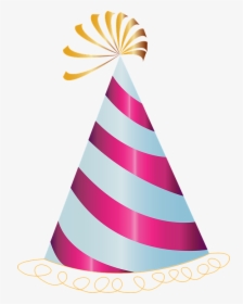 Happy Birthday, Hat, Party, Pink, Birthday, Celebration - Transparent Background Birthday Hat, HD Png Download, Free Download
