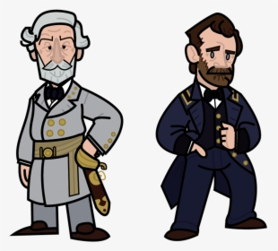 Civil War Generals Cartoon, HD Png Download, Free Download