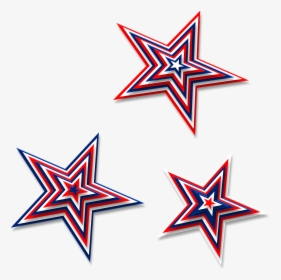 Red White & Blue Stars, HD Png Download, Free Download