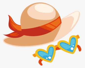 Hat Seaside Vacation Resort Sun Beach Clipart - Sun And Beach Png, Transparent Png, Free Download