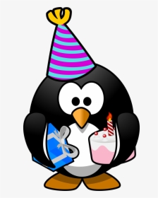 Clipart - Birthday Penguin Clipart, HD Png Download, Free Download