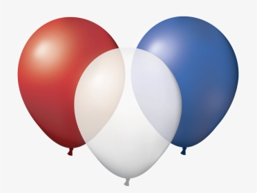 Blue And White Balloons Png Clip Art Black And White - Red White And Blue Balloons Png, Transparent Png, Free Download