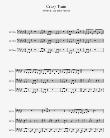 Crazy Train Tuba Notes, HD Png Download, Free Download