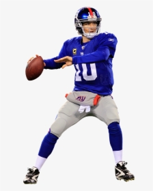 Player,sports Gear,sports Protective Sport,ball Game,football - Eli Manning White Background, HD Png Download, Free Download
