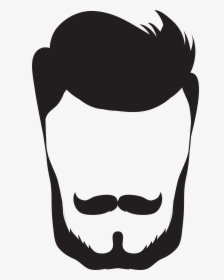 Goatee Drawing Simple Clipart Black And White - Free Beard Png Transparent, Png Download, Free Download