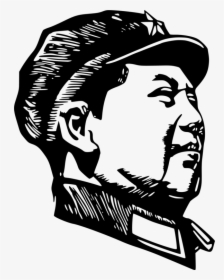 Graphic Design,head,stencil - Mao Zedong Clipart, HD Png Download, Free Download