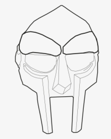 Clip Art Mf Doom Mask Clipart - Line Art, HD Png Download, Free Download