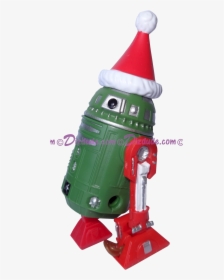 Christmas Green & Red With Santa Hat Astromech Droid - Robot, HD Png Download, Free Download