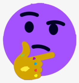 Thanos Thinking Emoji, HD Png Download, Free Download