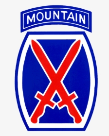 Transparent Division Symbol Png - 10th Mountain Division Patch, Png Download, Free Download