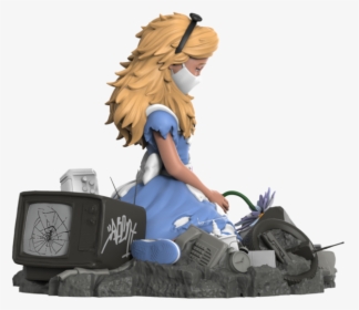 Alice In Wasteland Resin Figure By Abcnt X Mighty Jaxx - Action Figure, HD Png Download, Free Download