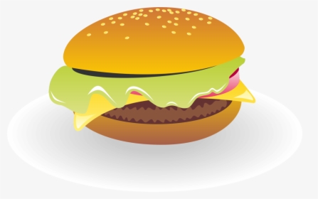 Sandwich,hamburger,food - Cheese Burger Vector Png, Transparent Png, Free Download