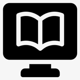 Graphic Of A Computer With An Open Book On The Screen - Youth Center Icon Png, Transparent Png, Free Download