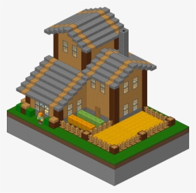 Minecraft House Png - House Pixel Art Png, Transparent Png, Free Download