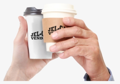 Two Generations Holding Paper Coffee Cups - Bottle, HD Png Download, Free Download