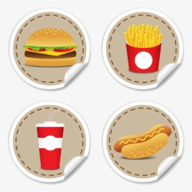 Transparent Burger And Fries Clipart - American Food Vector Png, Png Download, Free Download