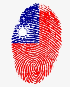 Taiwan Flag Fingerprint, HD Png Download, Free Download