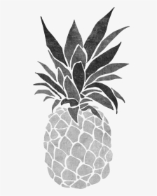 Transparent Black And White Pineapple Png - Black And White Wall Painting, Png Download, Free Download