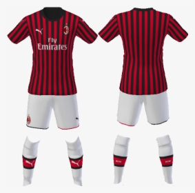 Download Associazione Calcio Milan 2019 Home Kit - Ac Milan Kit 2019, HD Png Download, Free Download