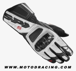 Spidi Str-5 Gloves Black / White - Spidi Guanti, HD Png Download, Free Download