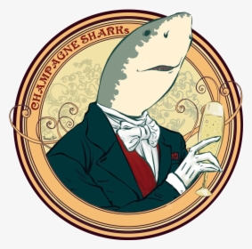 Transparent Happy Shark Clipart - Champagne Shark, HD Png Download, Free Download