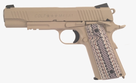 Colt 1911 Tan Airsoft, HD Png Download, Free Download