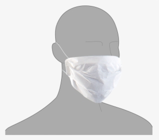 White Face Mask - Hygiene Mask Png, Transparent Png, Free Download