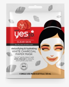 Product Photo - Yes To Tomatoes White Charcoal Mask, HD Png Download, Free Download