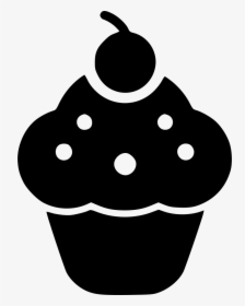 Cherry Cupcake - Cupcake Cherry Icon Transparent, HD Png Download, Free Download