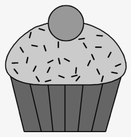Clip Art Or Cupcake Pixels Templates - Cupcake Template, HD Png Download, Free Download