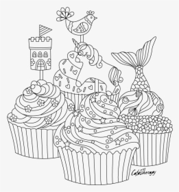 Transparent Fnaf Cupcake Png - Food Colouring Pages Cake, Png Download, Free Download