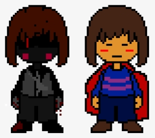 Chara And Frisk And Kris Sprite, HD Png Download, Free Download