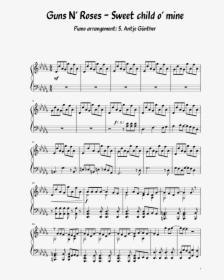 Sweet Child O Mine Partitura Piano, HD Png Download, Free Download