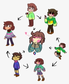 Transparent Be Honest Clipart - Undertale Chara And Frisk Fusion, HD Png Download, Free Download
