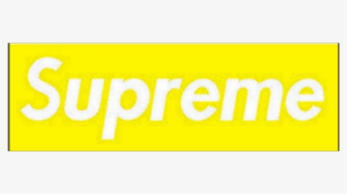 #yellow #supreme #aesthetic - Transparent Yellow Supreme Logo, HD Png Download, Free Download