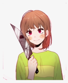 Thumb Image - Chara Holding A Knife, HD Png Download, Free Download
