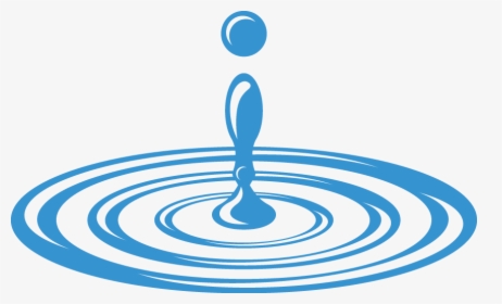 Blue White Circle Water Drop Logo - Logo Water Drop, HD Png Download, Free Download