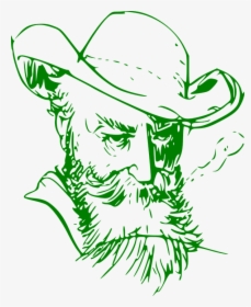 Man With Beard And Hat Png - Rip Van Winkle Sketch, Transparent Png, Free Download