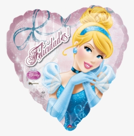 Cenicienta Felicidades 18 Globo Metlico Disney Princess - Cinderella Disney Princess Hd, HD Png Download, Free Download