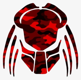 Cybergoth Cut Red Camo Image - Predator Logo, HD Png Download, Free Download