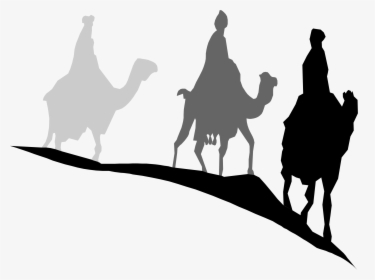 Wise Men Still Seek Him Silhouette - Wise Men Silhouette Png, Transparent Png, Free Download