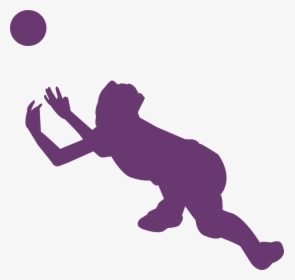 Volleyball Silhouette Svg Cut File - Volleyball Silhouette, HD Png Download, Free Download