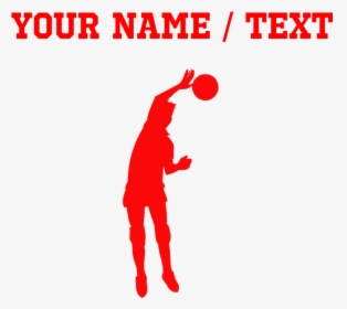 Volleyball Silhouette Png -favorite - Shoot Basketball, Transparent Png, Free Download
