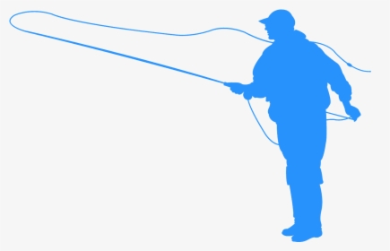 Fly Fisherman Silhouette Transparent, HD Png Download, Free Download
