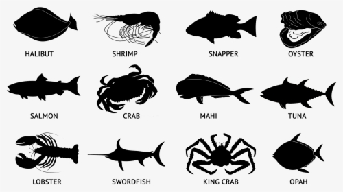 Seafood Silhouette, HD Png Download, Free Download