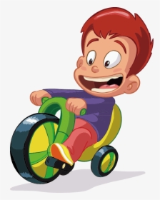 Kids Bicycle Cartoon Transparent, HD Png Download, Free Download