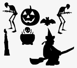 Halloween Silhouette Horror Free Photo - Halloween Silhouette, HD Png Download, Free Download