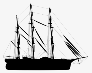 Ship Silhouette - Mast, HD Png Download, Free Download
