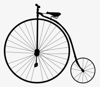 Penny Farthing Bicycle Silhouette, HD Png Download, Free Download